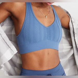 Aerie seamless padded cable knit bralette sz XS